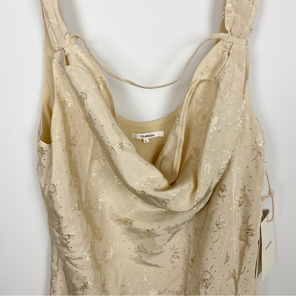 Tularosa Collette Bias Top in Khaki - Picture 3 of 8